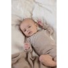 Taupe melange wikkelbody lange mouwen